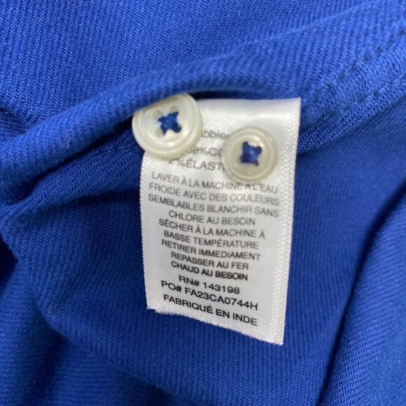 Chubbies Large Blue Palm Tree Pattern Long Sleeve Button Up Flannel Shirt NWT - Picture 4 of 7